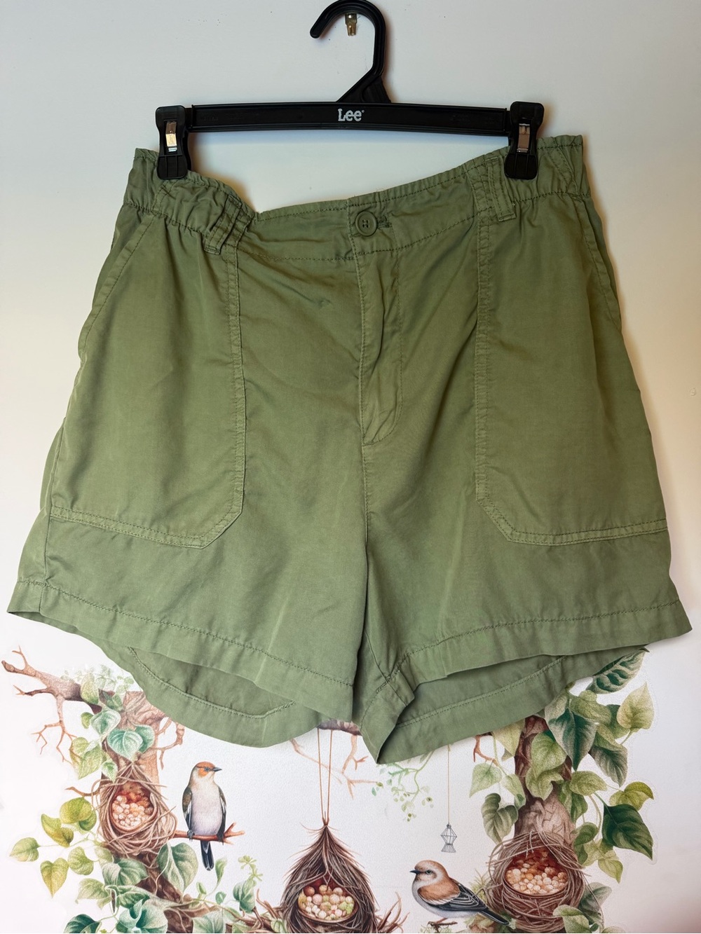 Sanctuary Olive Green Casual Utility Shorts